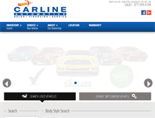 Tablet Screenshot of carlineautomotive.com